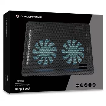 Conceptronic CNBCOOLPAD2F Notebook Cooling Pad 39.6 cm (15.6 inch)