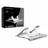 Conceptronic DONN35S Laptop Stand su 7-in-1 USB-C dokavimo stotele, Dual HDMI 4K60Hz, GbE, USB-C 5Gbps, 2x USB-A, 100W PD, sidabrinis