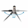Conceptronic NBT Nano-Lock Dual nešiojamojo kompiuterio kombinacinis spynelis, 4 skaitmenų, 1,8 m plieninis trosas, juoda/sidabrinė