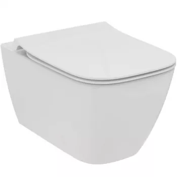 Connect Air Pakabinamas tualetas be apvado su lėtai užsidarančiu dangčiu, Aquablade nuleidimu, baltas