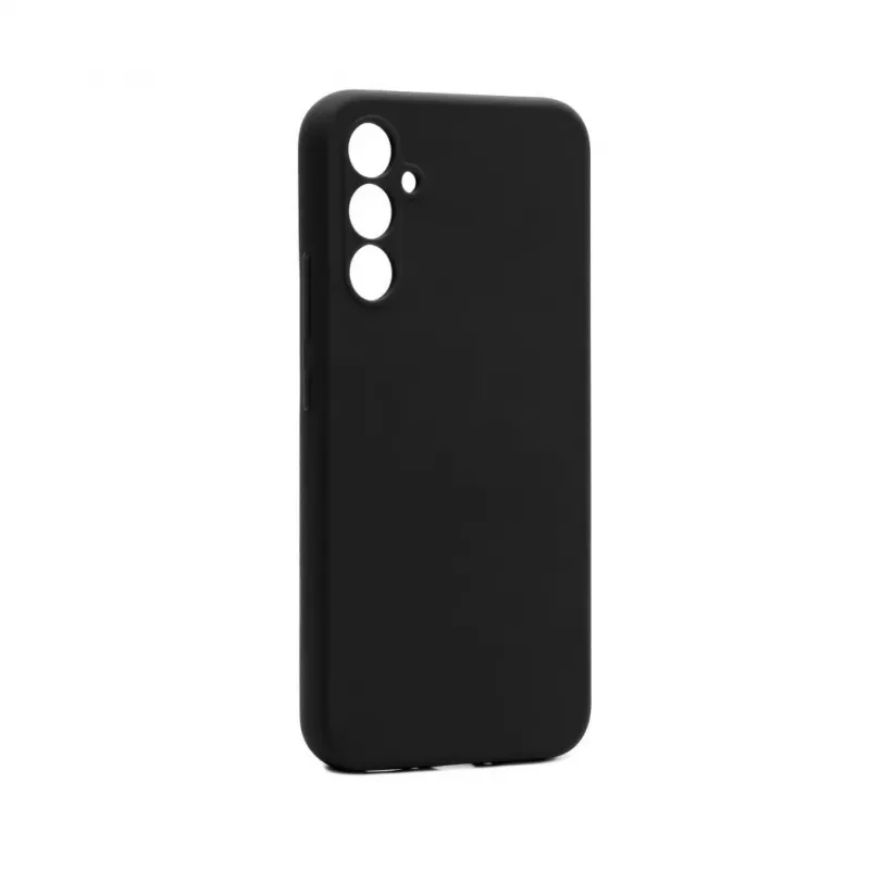 Connect Samsung Galaxy A54 aukščiausios kokybės minkšto prisilietimo silikoninis dėklas juodos spalvos