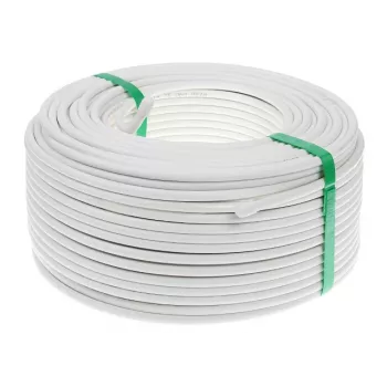 CONOTECH NS100 Trishield koaksialinis kabelis 1 m baltas 75 omų trigubai ekranuotas