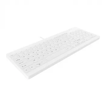 Contour ACTIVE KEY Hygiene Compact Ultraflat Laidinė USB klaviatūra Juoda (AK-C7012F-UVS-W/FR)