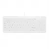 Contour ACTIVE KEY Hygiene Compact Ultraflat Laidinė USB klaviatūra Juoda (AK-C7012F-UVS-W/FR)