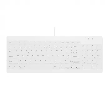 Contour ACTIVE KEY Hygiene Compact Ultraflat Laidinė USB klaviatūra Juoda (AK-C7012F-UVS-W/FR)