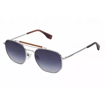 Converse Unisex Akiniai SCO13854579B Havana Tortoise Acetate Square Rėmelis 54mm Pilki Polikarbonatiniai Lęšiai UV400