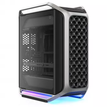 Cooler Master Cosmos Alpha (2025) Full Tower Case, Silver/Black, Dual Tempered Glass, ARGB Fans
