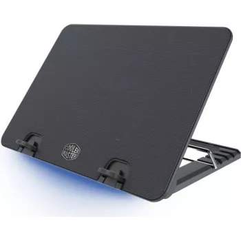 Cooler Master ErgoStand IV nešiojamojo kompiuterio aušintuvas su 120 mm ventiliatoriumi, 4 prievadų USB šakotuvu, 5 aukščio nustatymais, juodas R9-NBS-E42K-GP