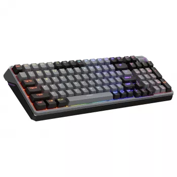 Cooler Master MK770 belaidė mechaninė klaviatūra (prancūziška AZERTY) - Kailh Box V2 Red jungikliai, RGB apšvietimas, karštai keičiama, gasket mount, 4000 mAh baterija, magnetinis riešo atramėlė