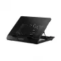 Cooler Master NotePal ErgoStand L nešiojamojo kompiuterio aušinimo padėklas su 230 mm ventiliatoriumi ir 4 prievadų USB šakotuvu, juodas