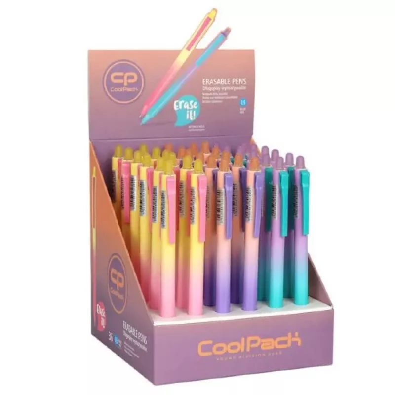 COOLPACK Gradient Light ištraukiamas trinamas rašiklis 0,5 mm juodu rašalu