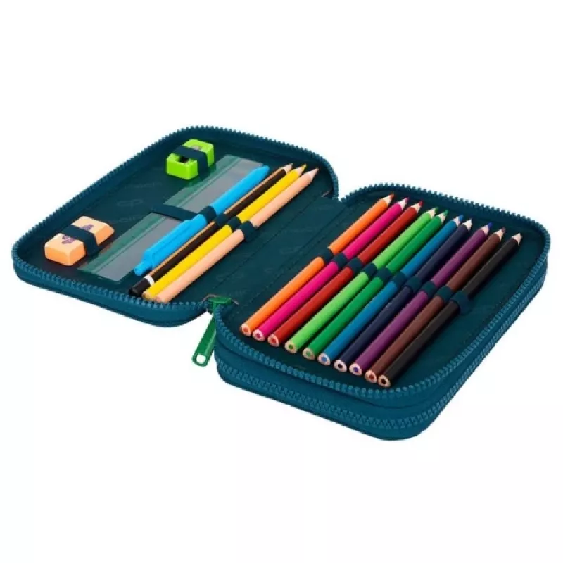CoolPack Jumper 2 Sunny Day dviejų aukštų mokyklinis penalas su įranga