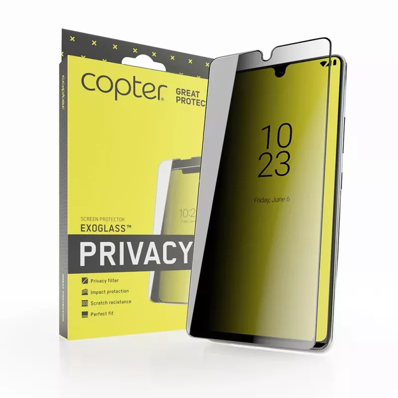 Copter Privacy Curved Screen Protector, skirtas iPhone 16 Pro Max / 17 Pro Max