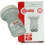 CORAB C120TWN Twin LNB keitiklis – 2 išėjimai, 40 mm feedhorn, mažas triukšmas 0,1 dB, atsparus orams F tipo