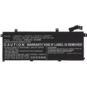 COREPARTS nešiojamojo kompiuterio baterija 48,96Wh Li-Pol 11,52V 4250mAh juoda – pakaitalas Lenovo ThinkPad T14/P14s serijai (5B10W51826-CP)