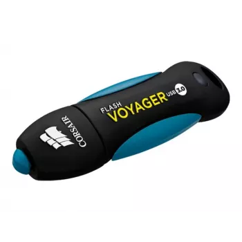 CORSAIR Flash Voyager 256GB USB-A 3.2 Gen 1 Flash Drive (Juoda/Mėlyna)