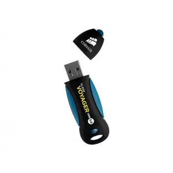 CORSAIR Flash Voyager 256GB USB-A 3.2 Gen 1 Flash Drive (Juoda/Mėlyna)