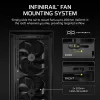 Corsair FRAME 5000D WOOD RS Mid-Tower PC Case, Black/Walnut, E-ATX, ATX, Micro-ATX, Mini-ITX, Steel/Tempered Glass/Plastic/Walnut Wood, Gaming
