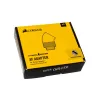 Corsair Hydro X Series 45° Rotary Adapter G1/4 Male to G1/4 Female - Pack of 2, Chrome