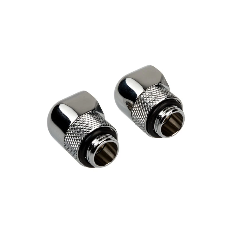 Corsair Hydro X Series 90° sukamoji jungtis G1/4 colio chromuota (2 vnt.) - CX-9055008-WW