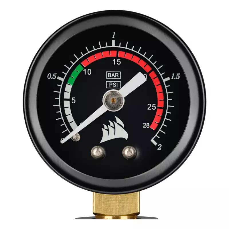 Corsair Hydro X Series Pressure Test Kit su rankiniu siurbliu – G1/4 colio nuotėkio testeris individualiems aušinimo kontūrams
