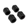 CORSAIR Hydro X Series XF Suspaudimo Jungtis, Tiesi G1/4 colio Vyriškas į 13/10mm Minkštą Vamzdelį, Juoda – 4 vnt. pakuotė