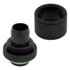 CORSAIR Hydro X Series XF Suspaudimo Jungtis, Tiesi G1/4 colio Vyriškas į 13/10mm Minkštą Vamzdelį, Juoda – 4 vnt. pakuotė