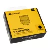 CORSAIR Hydro X Series XF Suspaudimo Jungtis, Tiesi G1/4 colio Vyriškas į 13/10mm Minkštą Vamzdelį, Juoda – 4 vnt. pakuotė