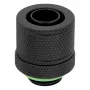 CORSAIR Hydro X Series XF Suspaudimo Jungtis, Tiesi G1/4 colio Vyriškas į 13/10mm Minkštą Vamzdelį, Juoda – 4 vnt. pakuotė