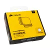 Corsair Hydro X Series XF Hardline 90° 14mm OD – Kampinis montavimo adapteris skysčio aušinimo sistemai – Baltas (2 vnt. pakuotė)