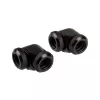 Corsair Hydro X Series XF standžiojo vamzdelio adapteris 90 laipsnių 12mm AD į 12mm AD standžiajam vamzdeliui, pakuotėje 2 vnt., juodas