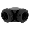 Corsair Hydro X Series XF standžiojo vamzdelio adapteris 90 laipsnių 12mm AD į 12mm AD standžiajam vamzdeliui, pakuotėje 2 vnt., juodas