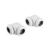 CORSAIR Hydro X Series XF Kietvamzdė adapteris 90 laipsnių 12mm OD į 12mm OD kietvamzdis - pakuotėje 2, balta