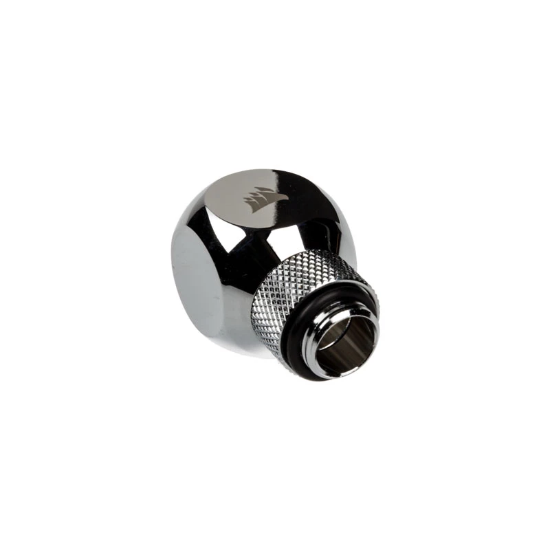 Corsair Hydro X Series XF Rotary Y-Splitter G1/4 colio vyriškas į 2x G1/4 colio moteriškas - chromuotas sidabras