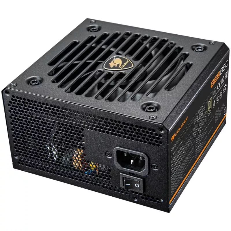 Cougar GES 850 850W 80 Plus Gold ATX maitinimo blokas su fiksuotais kabeliais