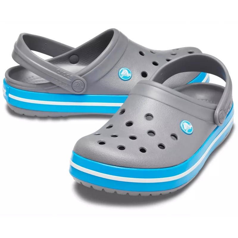 Crocs Crocband klumpės unisex pilka, mėlyna, balta