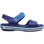 Crocs Crocband Sandal vaikiški vandenyno/tamsiai mėlyni mažylis C4 (EU 20-21) - lengvi vandeniui atsparūs sandalai su užpakaliniu dirželiu