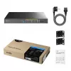 Cudy GS1018PS2 16 prievadų Gigabit PoE+ jungiklis su 2 aukštynkrypčiais prievadais ir 2 SFP lizdais 200W