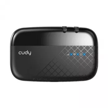Cudy MF4 4G LTE mobiliojo interneto Wi-Fi maršrutizatorius, 300 Mbps vienos juostos 2,4 GHz, iki 10 įrenginių, 2000 mAh baterija, juoda