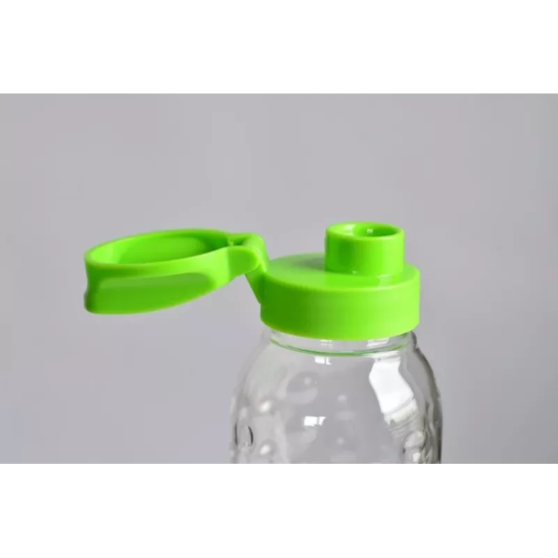 Curver Bottle Dots butelis 0,45 l permatomas/žalias