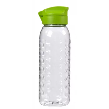 Curver Bottle Dots butelis 0,45 l permatomas/žalias
