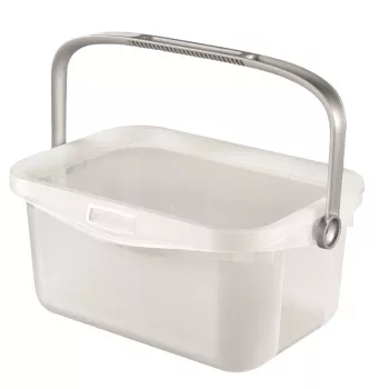 CURVER Multiboxx 3L permatoma laikymo dėžė su dangteliu ir integruota rankena, 26 x 18 x 11 cm, atsparus smūgiams polipropilenas, sukraunama