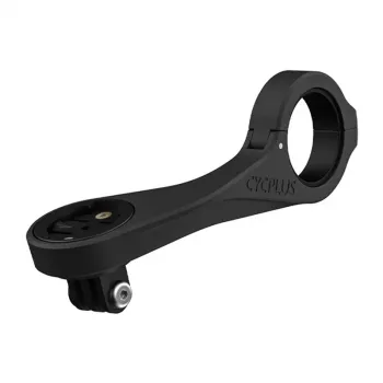 CYCPLUS Z4 Dviračio kompiuterio laikiklis - CNC aliuminio priekinis vairasvirtės laikiklis, skirtas Garmin, Bryton, Wahoo su GoPro adapteriu