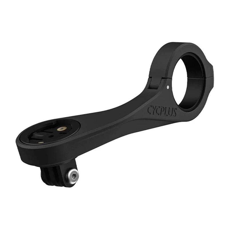 CYCPLUS Z4 Dviračio kompiuterio laikiklis - CNC aliuminio priekinis vairasvirtės laikiklis, skirtas Garmin, Bryton, Wahoo su GoPro adapteriu