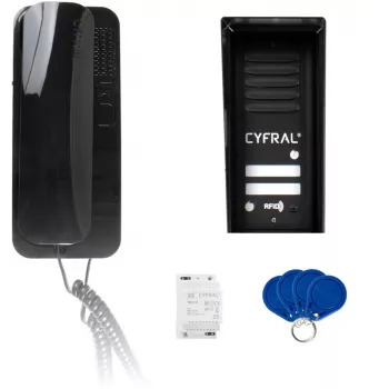 CYFRAL COSMO 2 Vartų skydelis, juodas