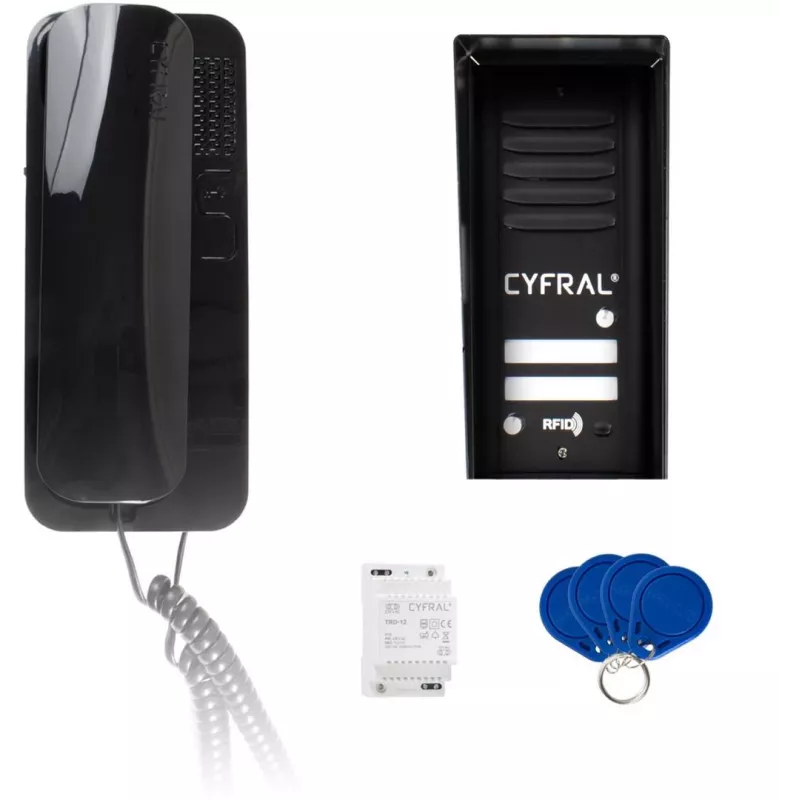 CYFRAL COSMO 2 Vartų skydelis, juodas