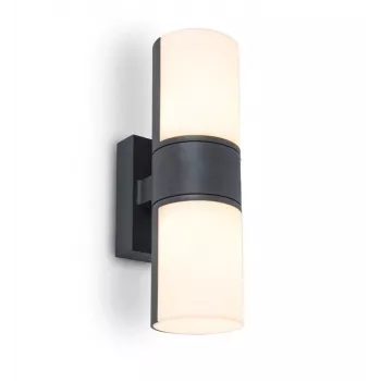 CYRA 5198101118 15W LED sieninis šviestuvas, matinė juoda, 3000K šilta balta, 1200 liumenų