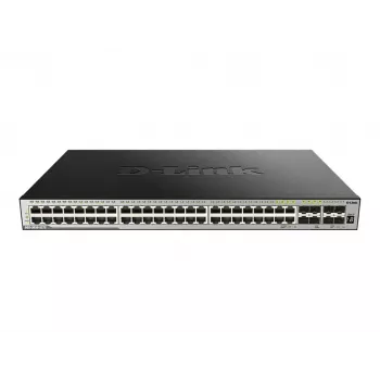 D-Link DGS-3630-52TC L3 valdomas krovimo jungiklis - 48x Gigabit + 4x 10G SFP+, skirtas montuoti į stelažą