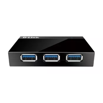 D-Link DUB-1340 4 prievadų USB 3.0 šakotuvas - juodas