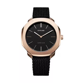 D1 Milano SSPL02 Unisex Watch 36mm Stainless Steel Black Dial
